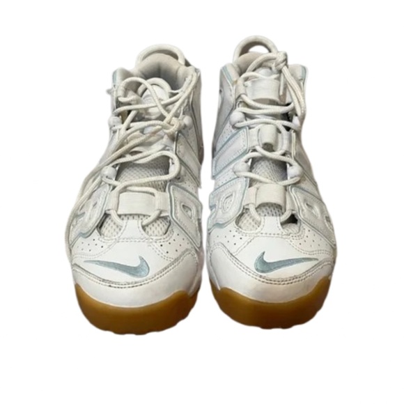 Nike Air More Uptempo Ocean Bliss White Aqua Gum 415082-107 Size 4.5Y (6 -6.5 W) - Picture 7 of 13